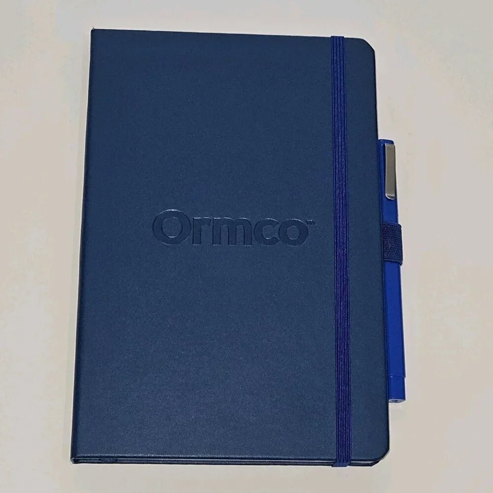 Ormco Blue Journal Pen Set Book Lined Pages Orthodontics Supply Comp NEVER USED